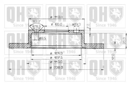 Тормозной диск QUINTON HAZELL BDC3245