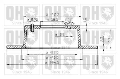 Тормозной диск QUINTON HAZELL BDC3274