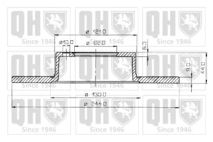 Тормозной диск QUINTON HAZELL BDC3276