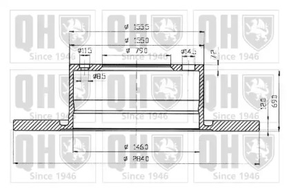 Тормозной диск QUINTON HAZELL BDC3294