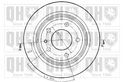 Тормозной диск QUINTON HAZELL BDC3295