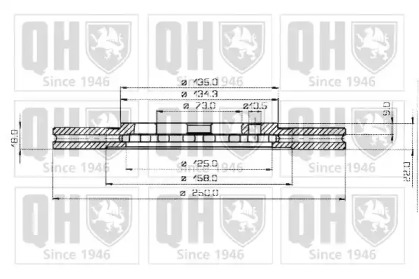 Тормозной диск QUINTON HAZELL BDC3371