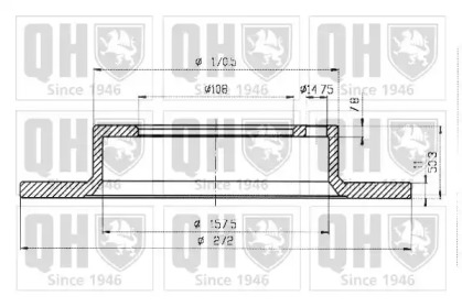 Тормозной диск QUINTON HAZELL BDC3387