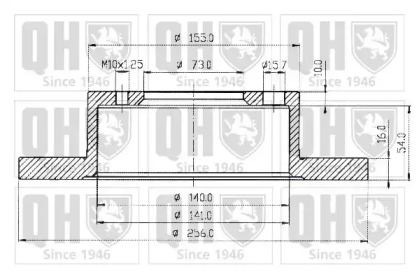 Тормозной диск QUINTON HAZELL BDC3434