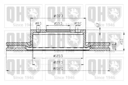 Тормозной диск QUINTON HAZELL BDC3441