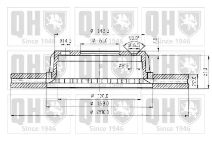 Тормозной диск QUINTON HAZELL BDC3451