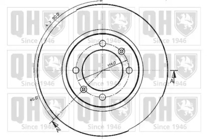 Тормозной диск QUINTON HAZELL BDC3453