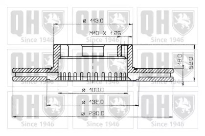 Тормозной диск QUINTON HAZELL BDC3454