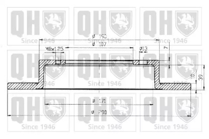 Тормозной диск QUINTON HAZELL BDC3460