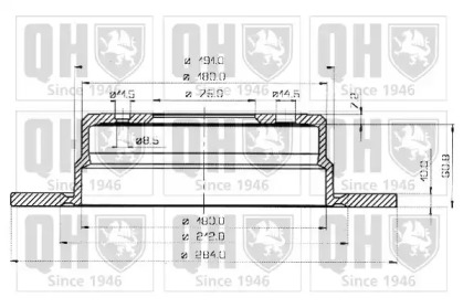 Тормозной диск QUINTON HAZELL BDC3479