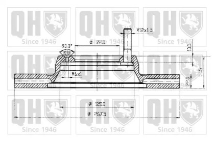 Тормозной диск QUINTON HAZELL BDC3502