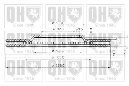 Тормозной диск QUINTON HAZELL BDC3506