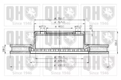 Тормозной диск QUINTON HAZELL BDC3507