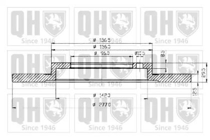 Тормозной диск QUINTON HAZELL BDC3509