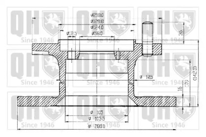 Тормозной диск QUINTON HAZELL BDC3513