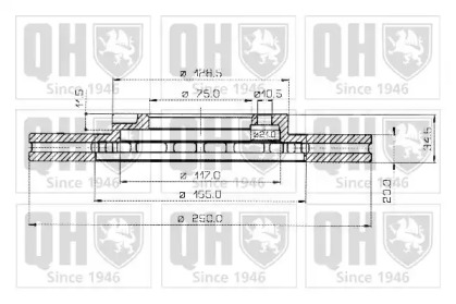 Тормозной диск QUINTON HAZELL BDC3529