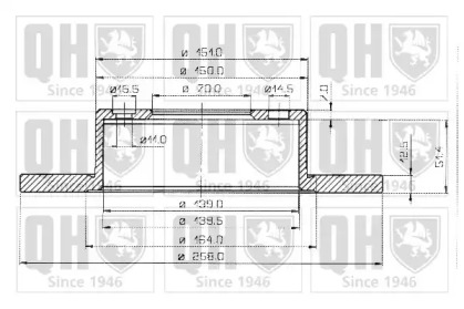 Тормозной диск QUINTON HAZELL BDC3542