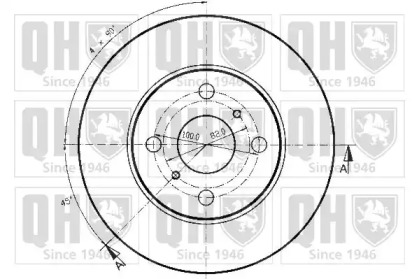 Тормозной диск QUINTON HAZELL BDC3558