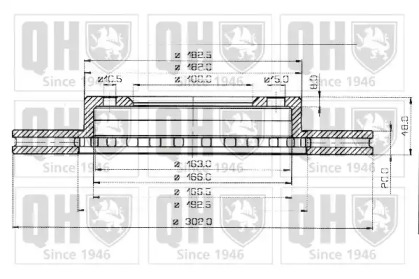 Тормозной диск QUINTON HAZELL BDC3563