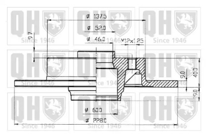 Тормозной диск QUINTON HAZELL BDC3566