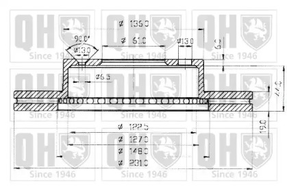 Тормозной диск QUINTON HAZELL BDC3572