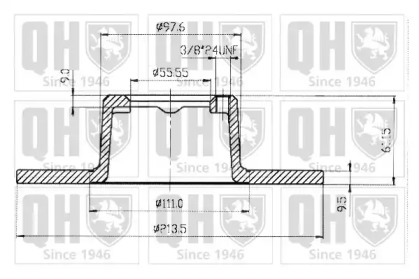 Тормозной диск QUINTON HAZELL BDC3577