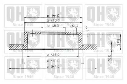 Тормозной диск QUINTON HAZELL BDC3580