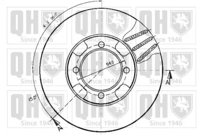 Тормозной диск QUINTON HAZELL BDC3595