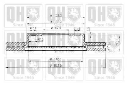 Тормозной диск QUINTON HAZELL BDC3597