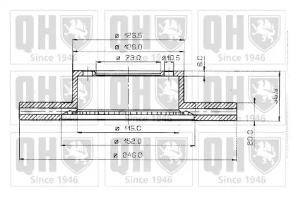 Тормозной диск QUINTON HAZELL BDC3610