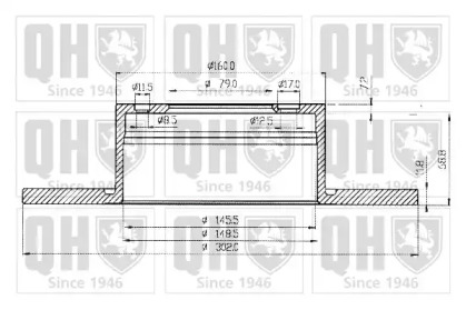 Тормозной диск QUINTON HAZELL BDC3639