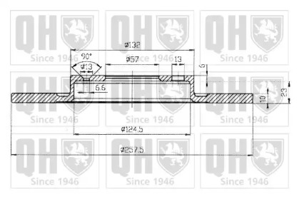 Тормозной диск QUINTON HAZELL BDC3648