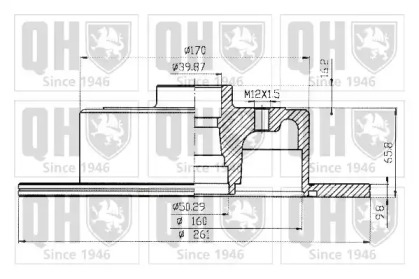 Тормозной диск QUINTON HAZELL BDC3681