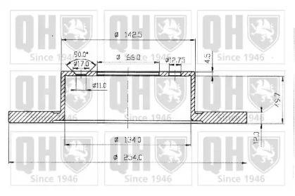 Тормозной диск QUINTON HAZELL BDC3692