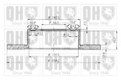 Тормозной диск QUINTON HAZELL BDC3693