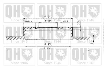 Тормозной диск QUINTON HAZELL BDC3699