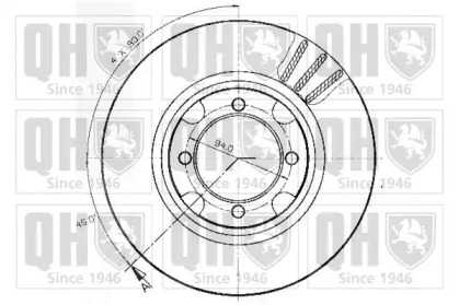 Тормозной диск QUINTON HAZELL BDC3733