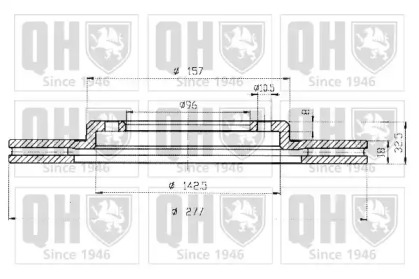 Тормозной диск QUINTON HAZELL BDC3743