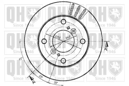 Тормозной диск QUINTON HAZELL BDC3758