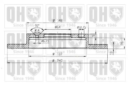 Тормозной диск QUINTON HAZELL BDC3760