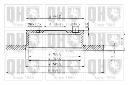 Тормозной диск QUINTON HAZELL BDC3762