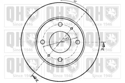 Тормозной диск QUINTON HAZELL BDC3773