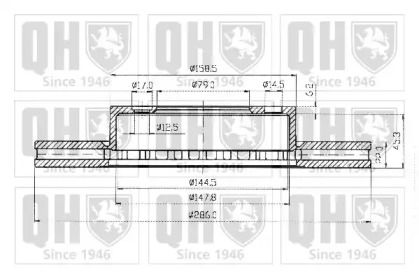 Тормозной диск QUINTON HAZELL BDC3804