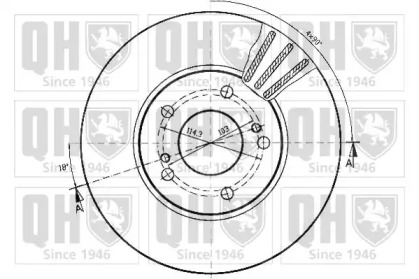 Тормозной диск QUINTON HAZELL BDC3813