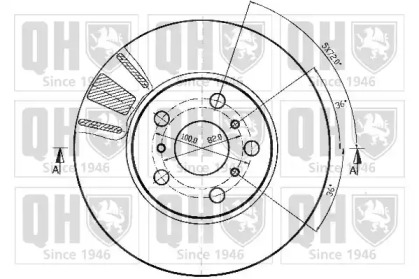 Тормозной диск QUINTON HAZELL BDC3818