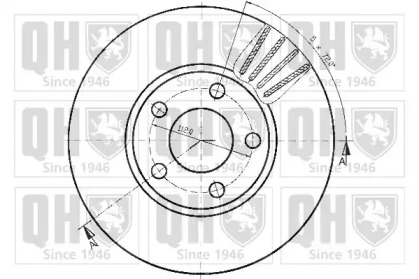 Тормозной диск QUINTON HAZELL BDC3825