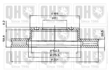 Тормозной диск QUINTON HAZELL BDC3830