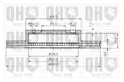 Тормозной диск QUINTON HAZELL BDC3833