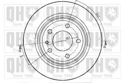 Тормозной диск QUINTON HAZELL BDC3847