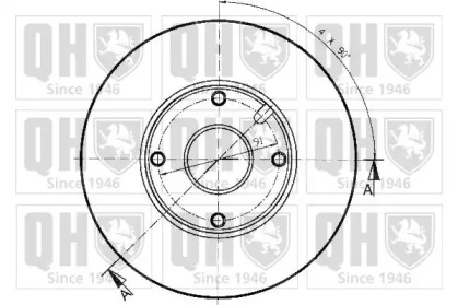 Тормозной диск QUINTON HAZELL BDC3850